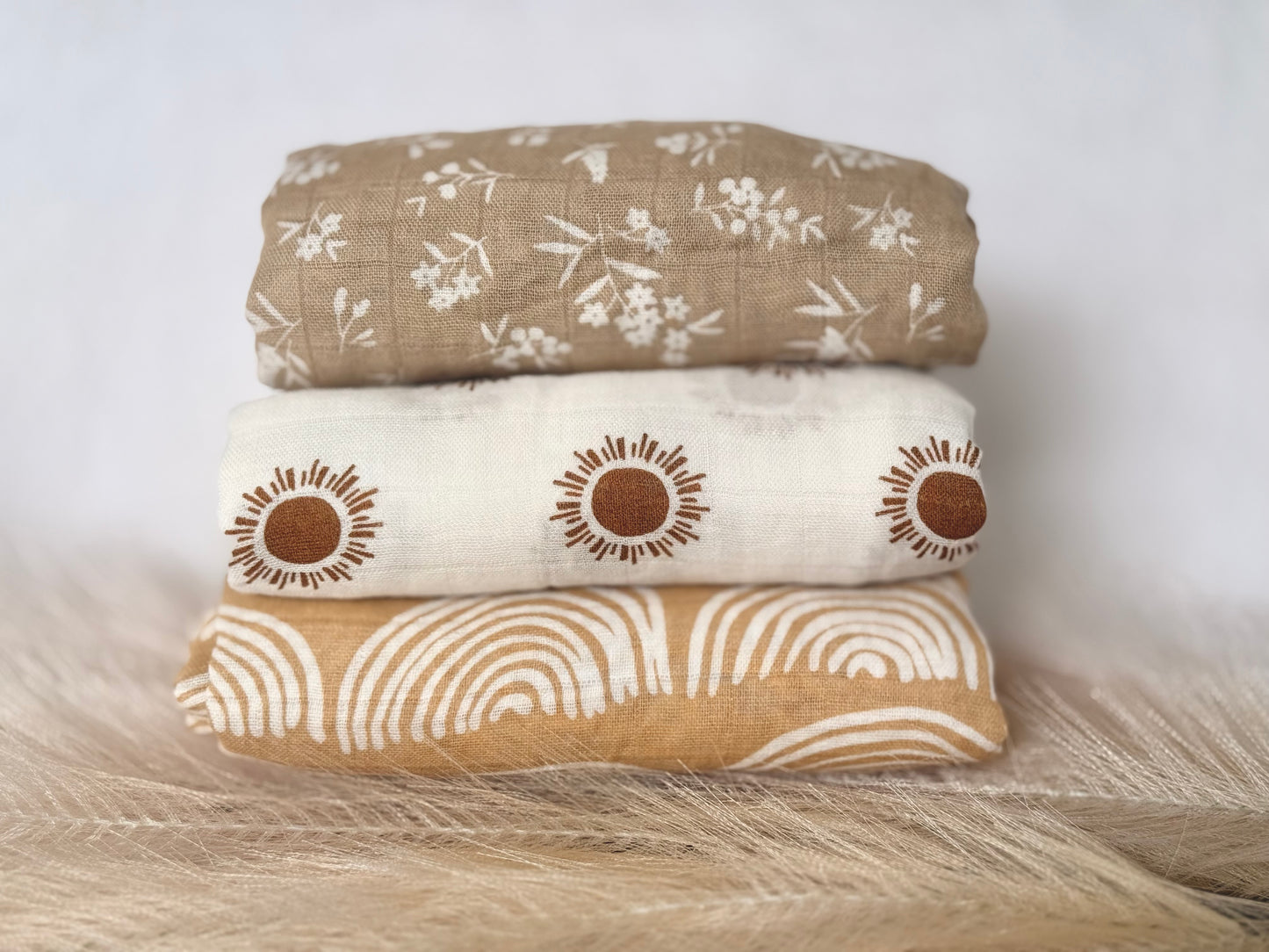 100% Cotton Muslin Swaddle | Rainbow