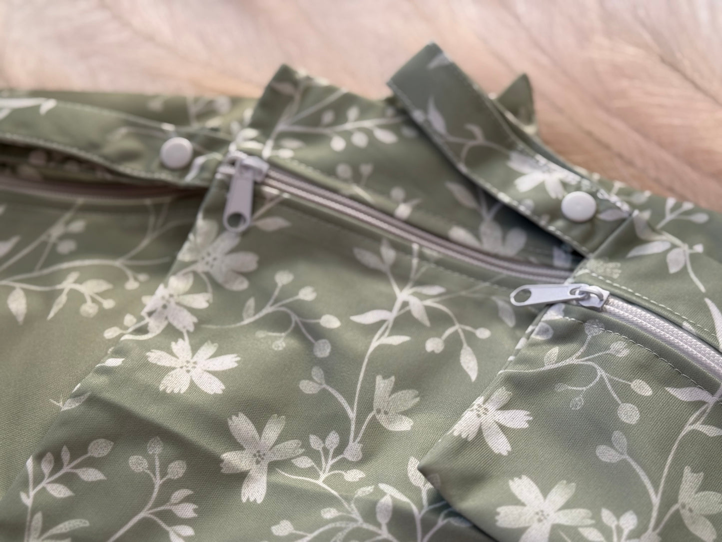 Wet Bag Set | Green Floral