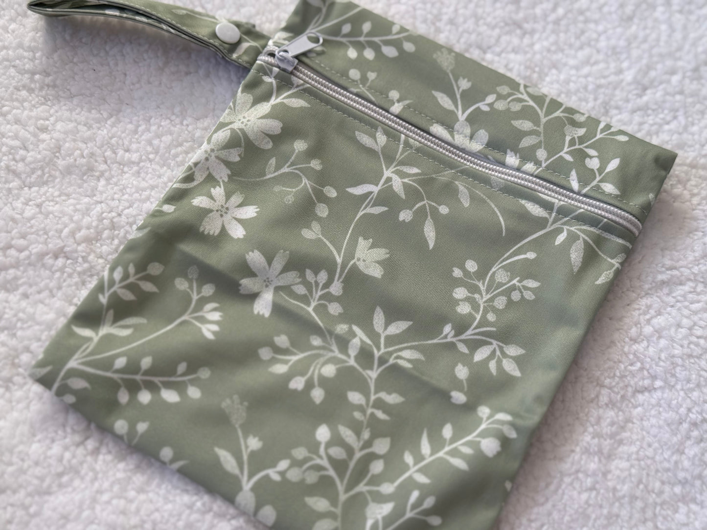 Wet Bag Set | Green Floral