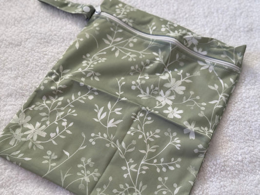 Wet Bag Set | Green Floral