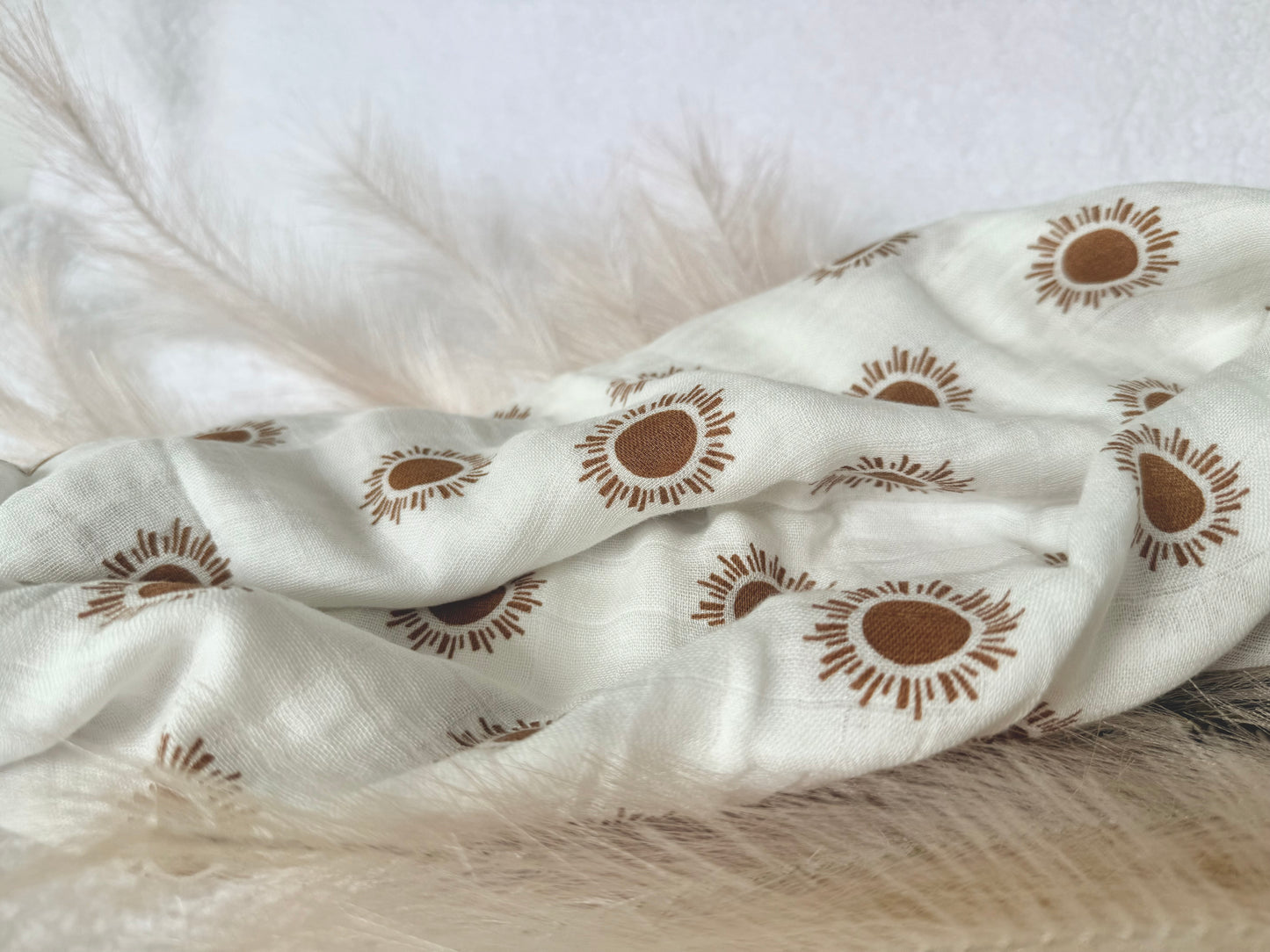 100% Cotton Muslin Swaddle | Sunshine