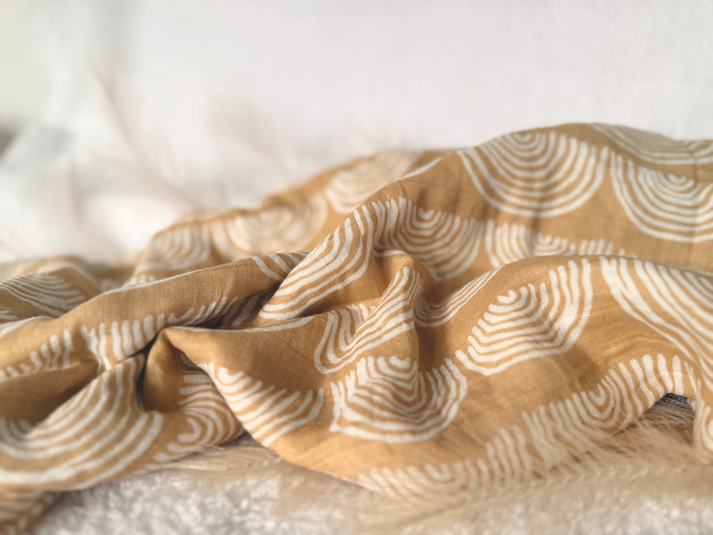 100% Cotton Muslin Swaddle | Rainbow