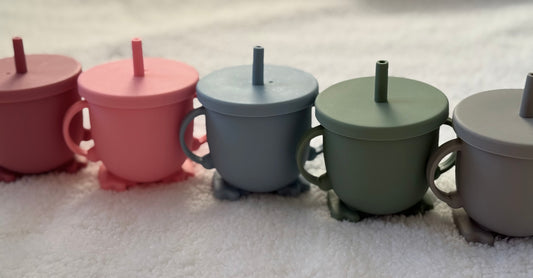 Silicone Sippy Cup with Straw