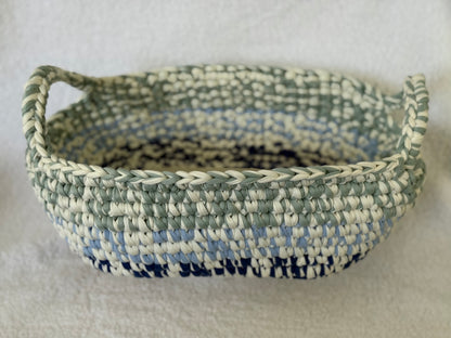 Handmade Crochet Basket | Ocean Sage