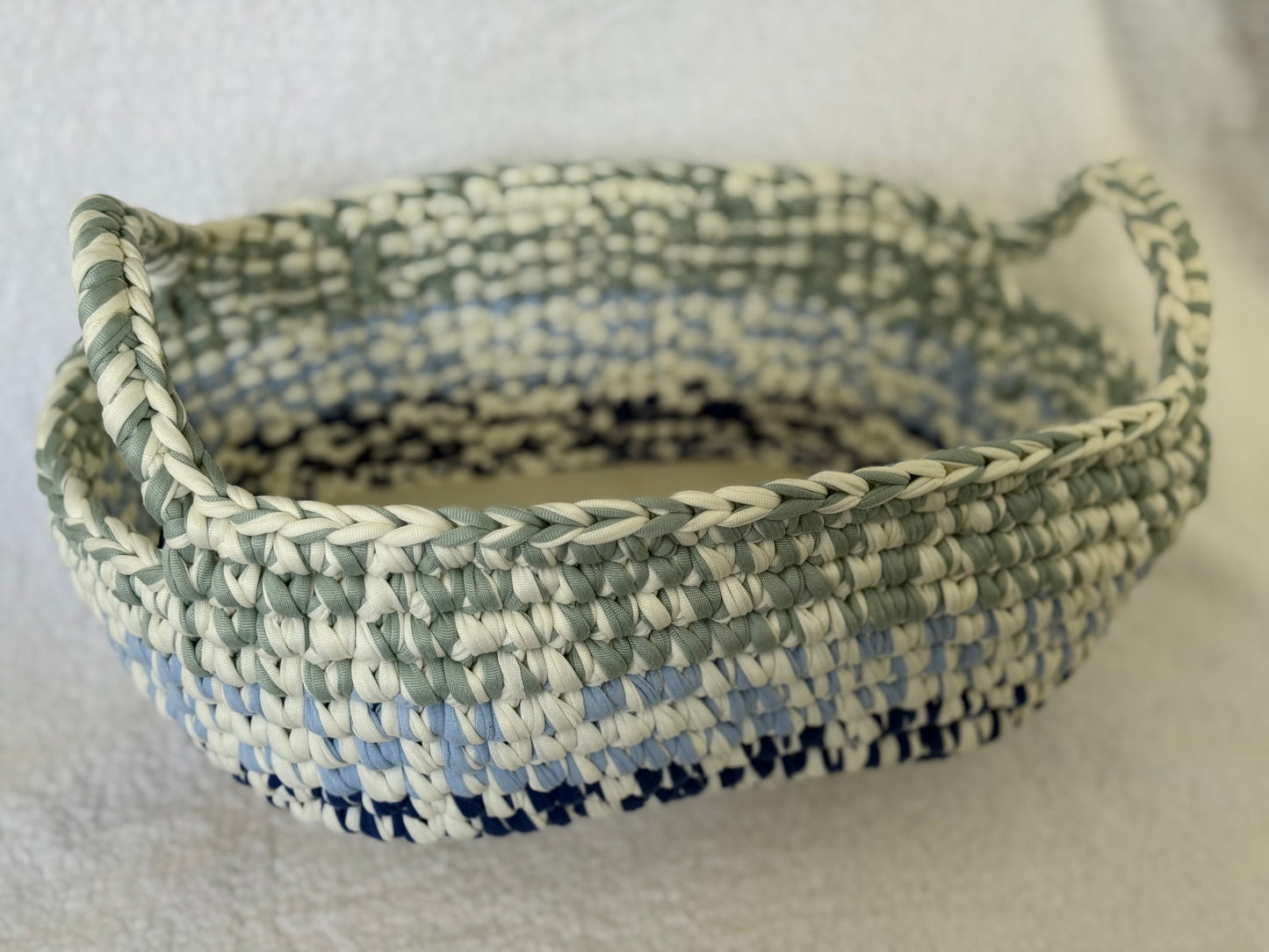 Handmade Crochet Basket | Ocean Sage