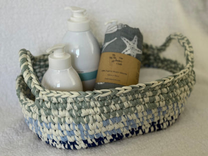 Handmade Crochet Basket | Ocean Sage