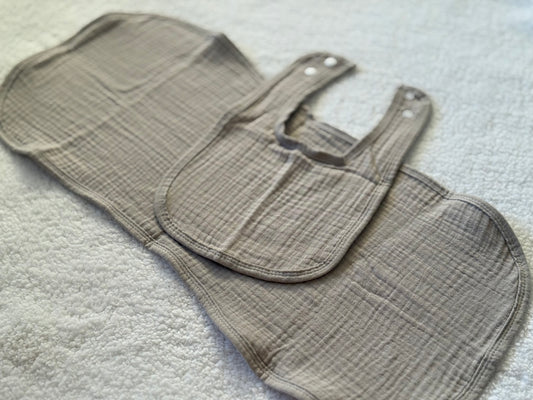 Baby Bib & Burp Cloth Set