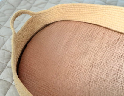 Cotton Rope Changing Basket | Natural