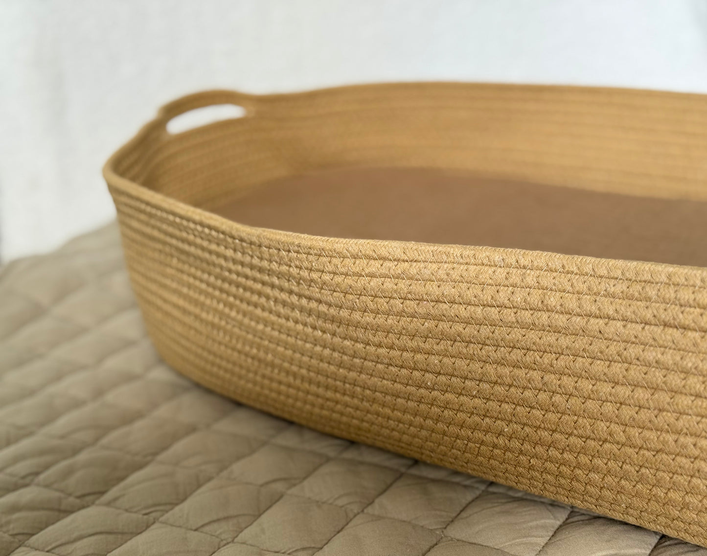 Cotton Rope Changing Basket | Natural