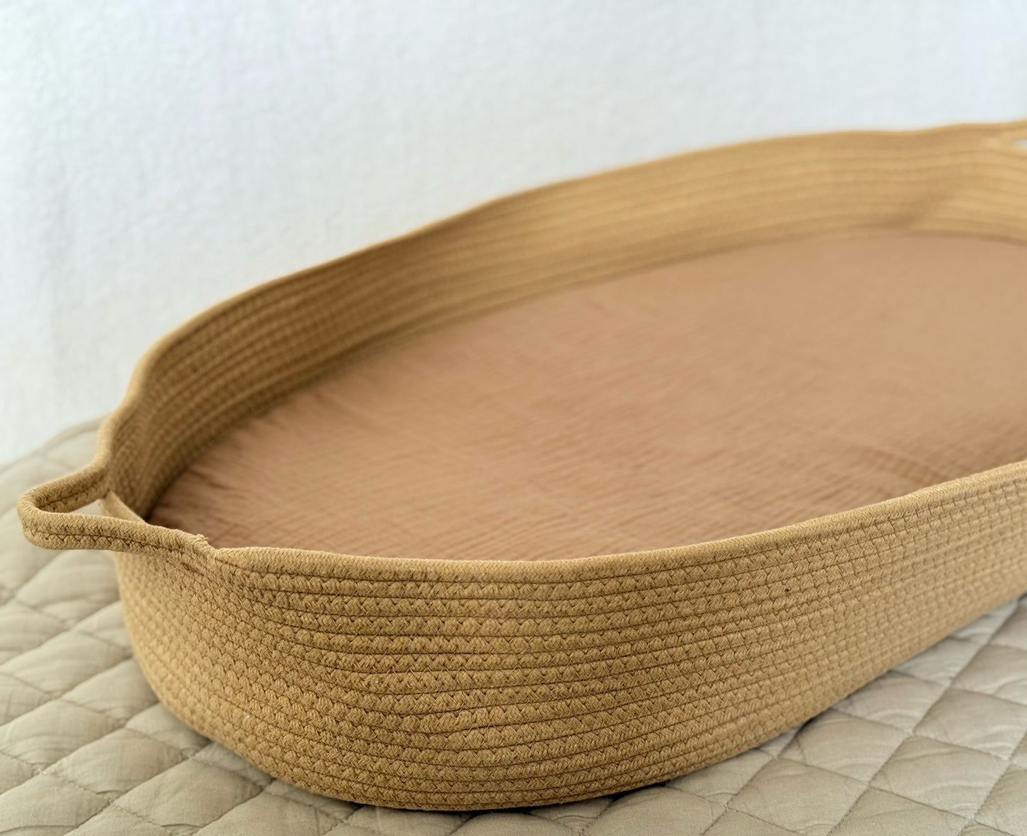 Cotton Rope Changing Basket | Natural